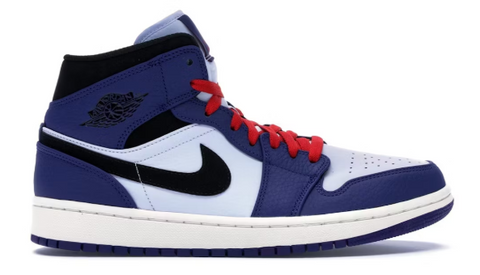Jordan 1 Mid Deep Royal Blue Black