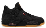 Jordan 4 Retro Levi's Black (GS) (Levi's Tag)