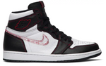 Jordan 1 Retro High Defiant White Black Gym Red