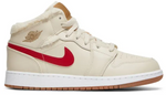 Jordan 1 Mid Utility Fleece Pearl White (GS)
