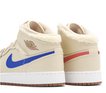 Jordan 1 Mid Utility Fleece Pearl White (GS)